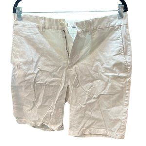 Old Navy Mens Chino Short Ultimate Slim Flat Front White 32